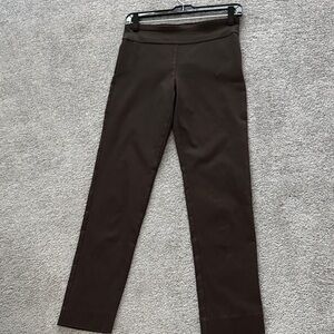 Patchington Dark Brown Straight Leg Pants